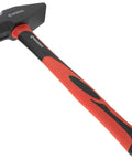 40 Oz Blacksmith Hammer For Metalworking And Welding With Shock Absorbing Anti Slip Fiberglass Handle And Forged Steel Head Delivers Maximum Strength For Chiseling Forging And Heavy Duty DIY Projects With Balanced Weight For Control, side view