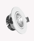 WKNHHL Recessed Lighting Housing Trim Kits 3W Round Metal Commercial Downlight close-up view, integrated spotlight for ceilings.