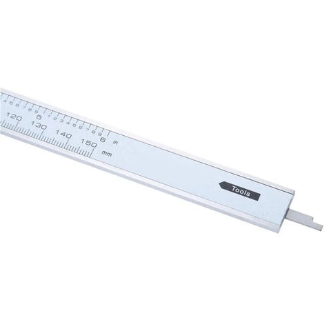 Close-up of the 0-300mm IP67 Digital Caliper 12 Inch Stainless Steel measuring scale showing clear measurement markings.