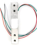 Beefy 10Kg Straight Bar Load Cell With Hook 4 Wire Strain Gauge Sensor For Spot On Weight And Tension Readouts Safe Load 150 Percent Full Scale 3-9V Excitation 75mm Compact Size For DIY Scales And Force Projects silver 10kg bar sensor with four wires
