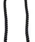 55 Inches Double Length Tricep Pulldown Rope With 360 Degree Swivel Connector Beefy Cable Machine Attachment For Gym Home Or Commercial Workouts Long Tricep Rope For Maximum Range Of Motion 4 Feet 7 Inches nylon braided with black end caps