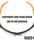 Top Tier Semi Frame Safety Glasses With Clear Lens Pack Serious Eye Protection And Scratch Resistant Coating built tough, showing lightweight semi-frame design.