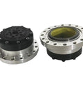 Knockout Performance HD Servo System Reducer Gearbox With Rock Solid Precision And No Nonsense Engineering Built Tough For Heavy Duty Industrial Machinery That Does Double Duty Daily showing two aluminum and rubber components.