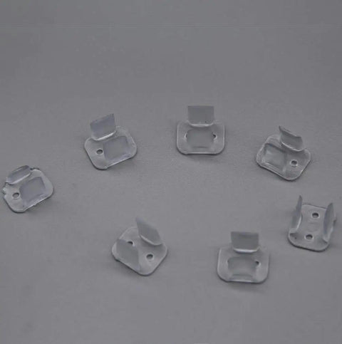 Must Have LED Neon Mounting Clips Pack 200 Durable PVC Fixing Clips For 6mm Neon Flex Strips Clear Transparent Reusable