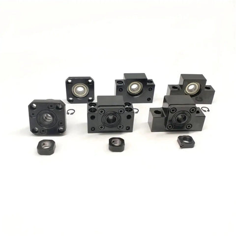 Grab This Awesome 2set Ballscrew End Support Kit Featuring BK12 And BF12 Bearings Perfect For SFU1605 And SFU1604 Leadscrews To Turbocharge Your CNC Projects With Smooth Precision Movement, showcasing BK12 and BF12 units.