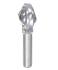 Half Inch Rod End Bearing With 1/2-20 UNF Right Hand Thread, Jam Nut, Cast Iron Body, And Hardened Bearing Steel Ball Joint For Built-To-Last, Long-Lasting Linkage And Smooth, Precise Motion In Machinery And Automotive Applications. side view