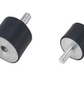 Heavy Duty Rubber Vibration Isolator Mounts With M10 Threaded Damper Pads For Machinery Motor And Mini Split Gear, two sizes.