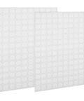 280 White Self-Adhesive Screw Hole Stickers Two Sheets 12mm Round PVC Caps for Furniture
