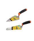 Concrete Trowel Set 2 Pcs 6 Inch Pointing And Gauging Trowels With Carbon Steel Blades And Soft Grip Handles For Masonry Repairs