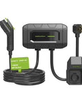 Level Two Ev Charger With 32 Amp 240 Volt Wallbox And 18 Foot Cord Sae J1772 Plug, compact wall-mounted unit with 18ft cord.