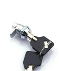 Mini Cabinet Lock With Tubular Cam Mechanism, Rugged Zinc Alloy Latch, keys attached, compact design for small cabinets