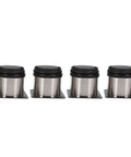 Set Of 4 Adjustable Cabinet Legs For Sofas And Furniture, 304 Stainless Steel Feet, 60 By 60 Millimeters, front view