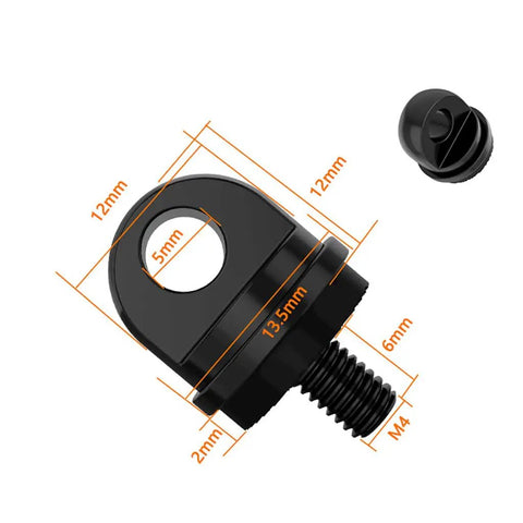 Straight Up M4 Hand Screw Made From Genuine Stainless Steel, 12mm wide, features a quick release system for drone gear.