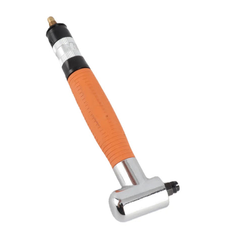 Lightweight Pneumatic Pencil Die Grinder Right Angle 90 Degrees Air Powered with orange grip handle and chrome finish.