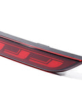 Straight Swap Led Rear Bumper Brake Lights With Sequential Drl Turn Signal Lamps For 2020 To 2023 Tesla Model Y Red Housing close-up view