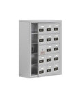 Rugged Aluminum Cell Phone Locker With Hella Secure Resettable Combo Locks And Sweet Surface Mounted Setup, 14 compartments.