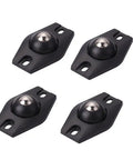 Heavy Duty Self Adhesive Furniture Casters With Stainless Steel Swivel Rollers and 360 Degree Glide Wheels for Moving Storage Bins and Couches