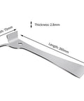 3-Piece Pro-Grade Hive Scraper Tools Set With J-Hook, Polished Stainless Steel Beekeeping Gear For Hive Cleanup And Frame Cleaning