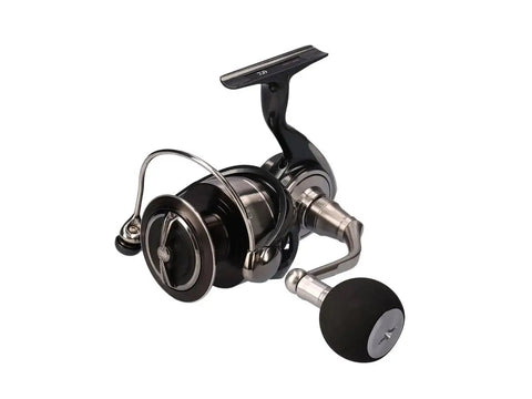 Certate SW 2026 Saltwater Spinning Reels 20000 Size Power built for big game tuna tarpon snook, side view showing handle and spool.