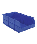 Stackable Shelf Bin Set With Raised Front Opening, 20.5 L x 11 W x 7 H Inches, Polypropylene Parts Organizer