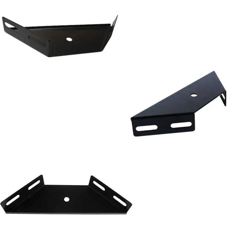 Built Tough Corner Brace Set 2 Pack Heavy Duty Bed Frame Brackets For Strong Joints And Frame Support Metal Gusset Plates Black 230x92x71mm
