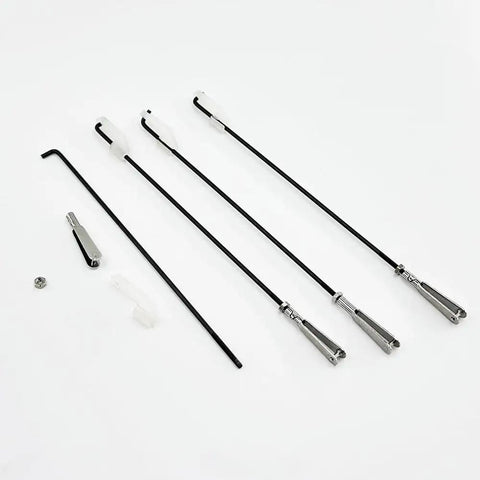 Four Pack RC Airplane Metal Clevis Kit With Push Rods And Swing Keepers For RC Planes And Helis DIY Model Aircraft Fixed Wing Parts