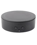 Smooth And Silent 360 Degree Rotating Display Stand Perfect For Showcasing Bottles Cosmetics Watches And More With Stable ABS Build showing control buttons on top.