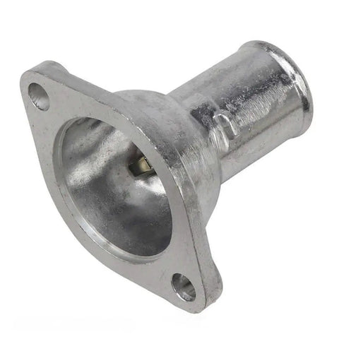 Straight Up Reliable Engine Coolant Outlet Flange For Toyota Tacoma shiny metal flange with direct fit for four-cylinder engines.