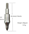 12 Pack Archery Field Points 125 150 Grain Stainless Steel Screw In Arrow Tips For Target Practice Pro Grade Hunting