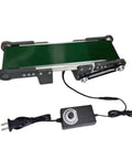 Mini Electric Desktop Conveyor Belt For DIY Projects And Friction Experiments with adjustable speed control and power cord