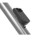 Ninja Master Plus 30 Function Bike Toolbox Kit attached to bike frame, showcasing compact weatherproof design for road repairs.