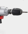Heavy Duty Impact Socket Adapter Set Made From Rock Solid Chrome Vanadium Steel Built Tough For Pro Mechanics And Weekend Warriors Seeking Reliable Gear For Turbo Tight Custom Builds And Daily Shop Work with a close-up of a drill chuck.