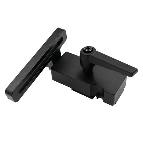 Aluminum Stop Block for Miter Track and 45 Type Positioner, Sliding Block for Precise Woodworking, Mortise and Panel Cuts