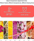 Six Layer Electric Food Dehydrator With Digital Timer And Adjustable Thermostat For Jerky Nuts Fruits And Herbs Quick Setup Go To Kitchen Powerhouse Ready To Whip Up Dried Goods Without Breaking A Sweat showing temperature and time adjustment settings.