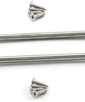 2 Pack 8 Inch Cabin Hook Eye Latch Set For Doors And Gates Stainless Steel Windproof Lock with Mounting Screws visible