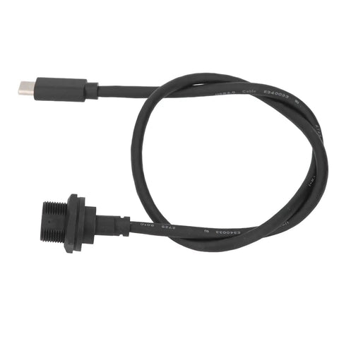 Heavy Duty Waterproof Extension Cable With Thread Lock Connector Rugged Outdoor Power Cord with USB 3.0 plug, 0.5m length.