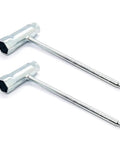 Two Pack Torx T Wrench Set 19 mm By 13 mm With Torx T 27 Tip Non Hardened lying parallel on white background