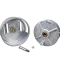 Tie Wire Reel for 12 to 18 Gauge Wire, Lightweight Aluminum Construction, Made in USA with components and rewind knob visible