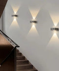 BFFGKGL Wabi Sabi LED Wall Sconce Vintage Industrial Natural Stone Wall Light Fixture Hardwired Mid Century Modern Square illuminated hallway