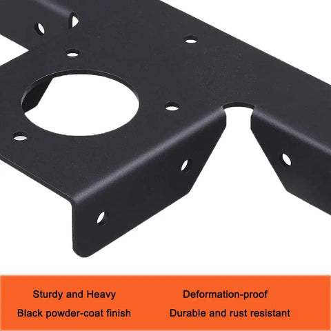 Heavy Duty Pergola Corner Brackets Extension 3-Way T Brackets For 4x4 Posts, 3.5x3.5 Actual Size, Black Powder Coat, Weather Resistant Gazebo Kit Built Tough Simple Assembly, 2 Pack