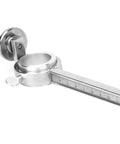 Plasma Cutting Torch Gauge With Magnetic Base Circle Compass For Metal Circles And Iron Plates, close-up of measuring arm.