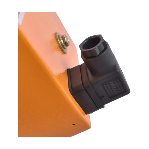 Close-up of Beefy Hydraulic Air Oil Cooler For Heavy Machinery 60 Liters Per Minute Flow Air Cooled Radiator With 24V Fan 2 MPa