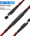 SAE Power Extension Cable 14AWG With Quick Connect And Disconnect For Automotive RV Motorcycle Solar Panel And Battery Charging