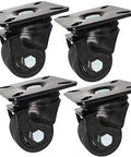 Heavy Duty Swivel Caster Wheels With Locking Brakes Pack Of Four Two Point Five Inch Nylon Rollers for furniture and carts.