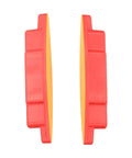 Magnetic Stud Finder for Drywall: Quick Metal & Wood Stud Detector - Wall Scanner for Screws Nails(C) red and yellow design from side view.