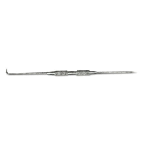 Knuckle Knocker Double Pointed Scriber Built Tough For Grease Monkey Jobs Features Bright Polished High Carbon Steel, 9.25 inches long.
