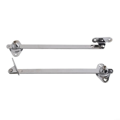 Two Pack Cabinet Flap Stay Hinge Set With Iron And Zinc Alloy Drop Lid Support Sliding Rail For Cupboard Doors Nickel Plated Fixed Connectors