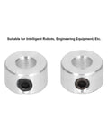 10Pcs 6Mm Bore Shaft Collar Set With Hex Screws Lock Ring For Robots And DIY Projects Drill Stop Collar For Model Toys Aluminum Alloy Durable High Strength Low Vibration Shaft Clamp