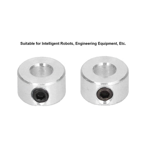 10Pcs 6Mm Bore Shaft Collar Set With Hex Screws Lock Ring For Robots And DIY Projects Drill Stop Collar For Model Toys Aluminum Alloy Durable High Strength Low Vibration Shaft Clamp