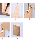 Step-by-step installation of hidden door pivot hinges 360 degree rotatable for wood doors, copper alloy, straight and L shape options.
